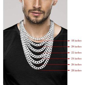 Solid 925 Sterling Silver Chain